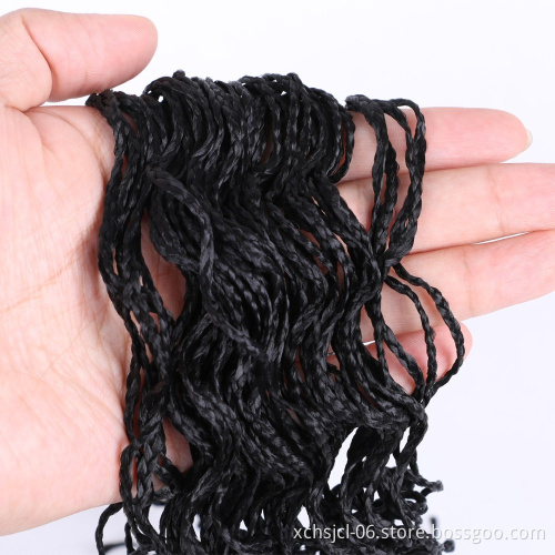 Wholesale Zizi Braids Crochet Box Braids Colored Synthetic Braiding Hair